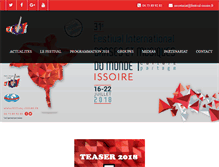 Tablet Screenshot of festival-issoire.fr